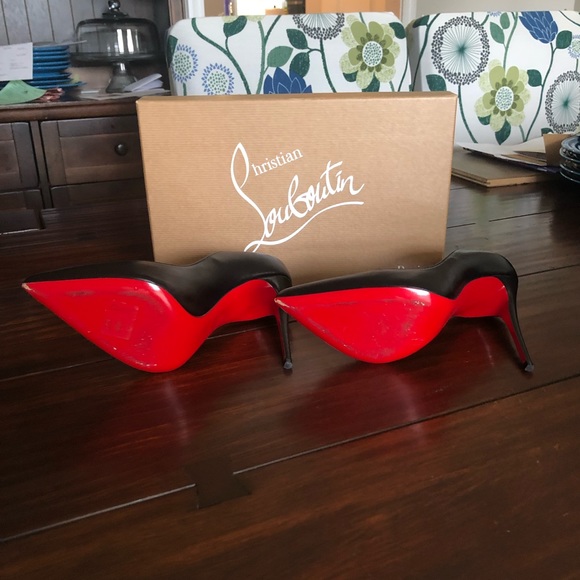 Louboutin Pigafelle Follies 100 Nappa Shiny Sz 37 - Picture 4 of 6